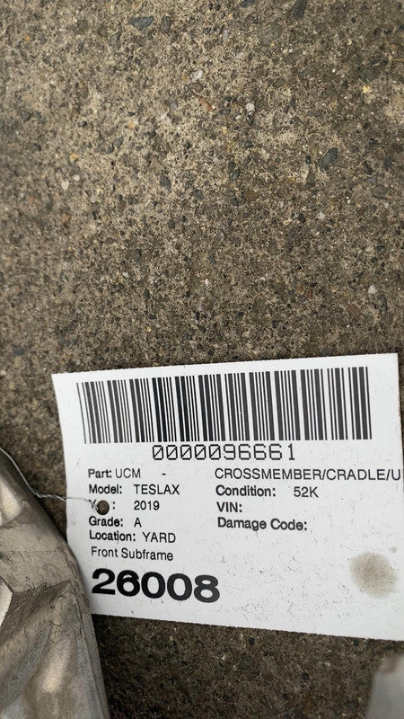 ⭕ 16-20 Tesla Model X Front Subframe Cradle Crossmember w/ Skid Bar 10