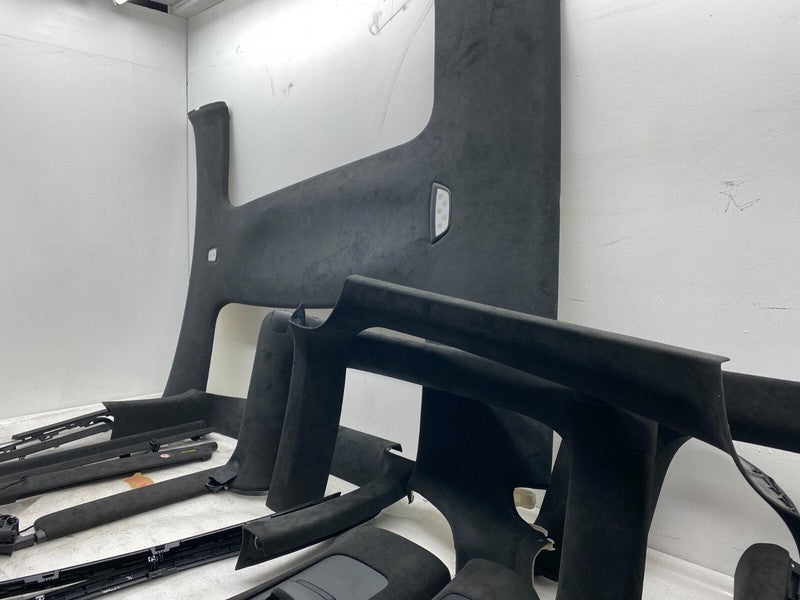 105154704C ⭕ 2016-2020 Tesla Model X SET of Ceiling Headliner Sun Visor Upper A + B Pillar