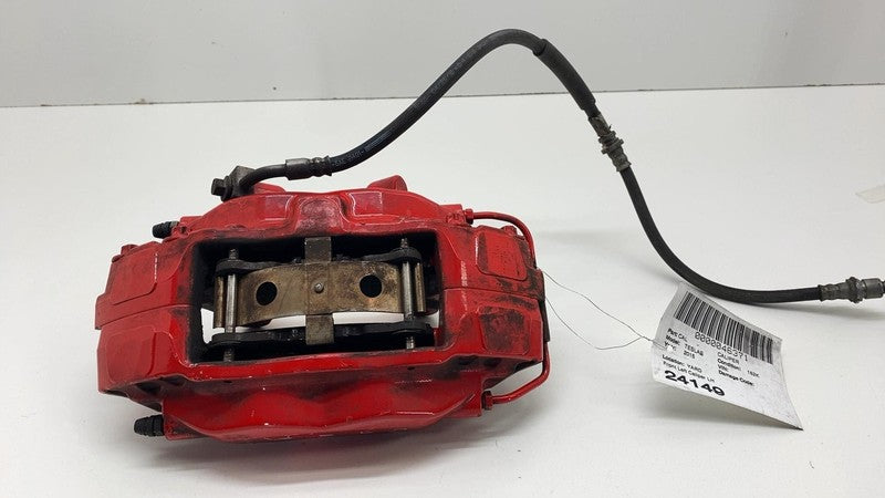 2012-2020 Tesla Model S Front Driver Side Caliper Red w/ Brake Hose Li