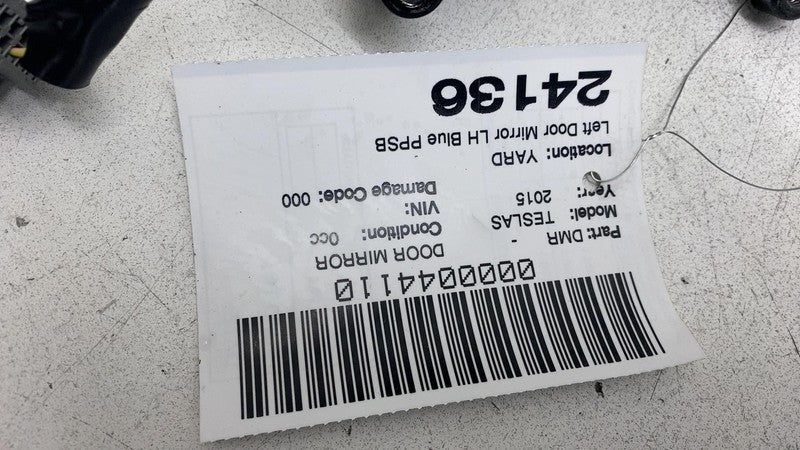 1041315-00-A 12-15 Model S Front Left Exterior Rear View Door Mirror Blue - PPSB 1041315-00-A
