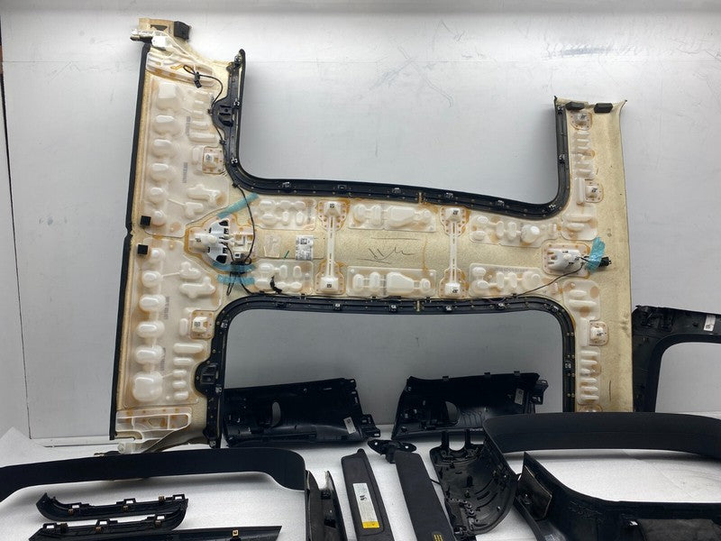 ⭕ 16-20 Tesla Model X SET Headliner Sunvisor Upper A + B + C-Pillar Tr