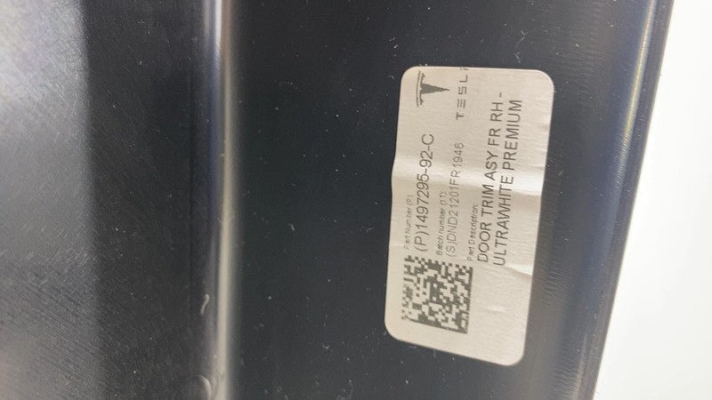 1498482-00-A ⭕ 20-24 Model Y MY Front Passenger Door Panel Trim Card Cover Right 1498482-00-A