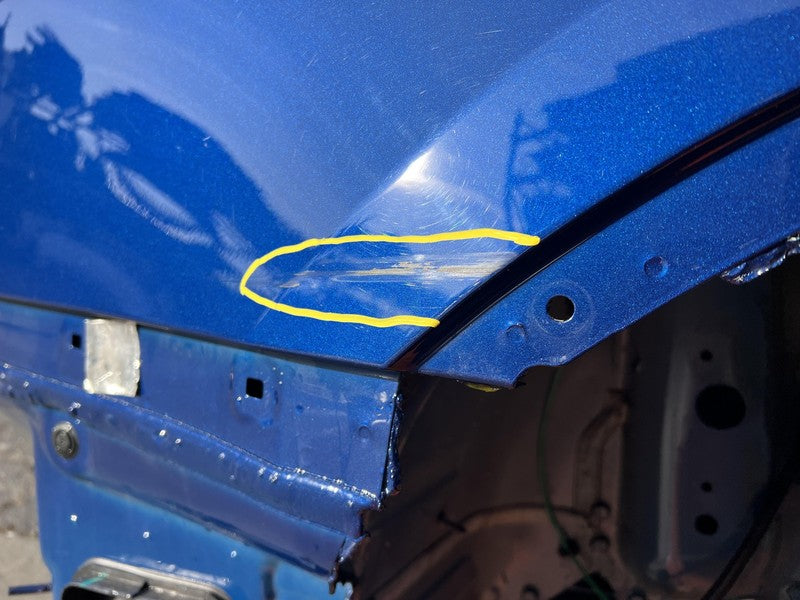 ⭕ 2016-2020 Tesla Model X MX Rear Passenger Right Quarter Panel Cutout Blue PPSB