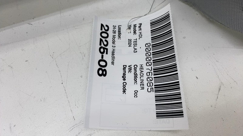 1742737-03-F ⭕ 24-26 Tesla Model 3 Panoramic Sun Roof Ceiling Moonroof Headliner 1742737-03-F