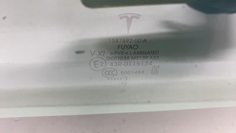 ⭕ 21-23 Model 3 Front Middle Panoramic Sun Moon Roof Window Glass 1587