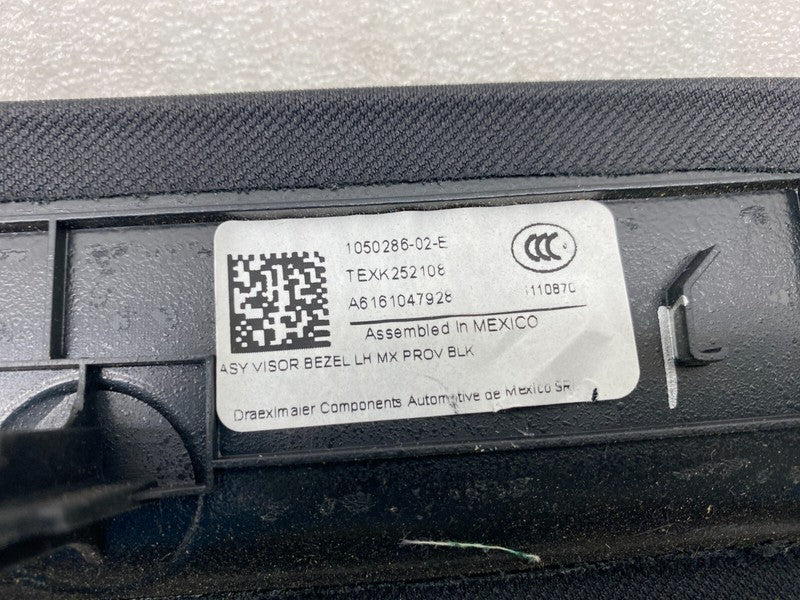 1050286 02 E ⭕ 2016-2025 Tesla Model X Driver Side Sun Visor Bezel Trim Left OEM 1050286-02-E
