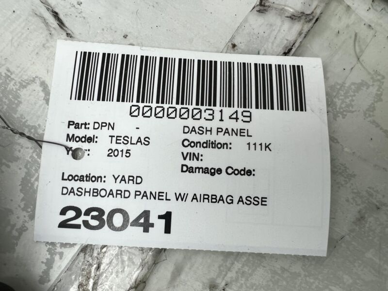 2012-2016 Tesla Model S MS Dashboard Instrument Panel Interior Dash Trim Cover
