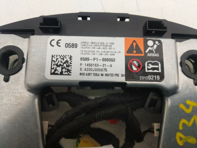 1036774-00-C ⭕12-20 Model S X Steering Wheel Plate Bracket & Heat Control Module 1036774-00-C