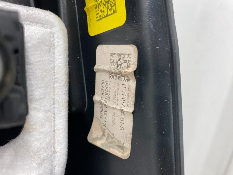 1497295 01 B ⭕ 2020-2023 Model Y Front Passenger Side Door Panel Trim Card Right 1497295-01-B