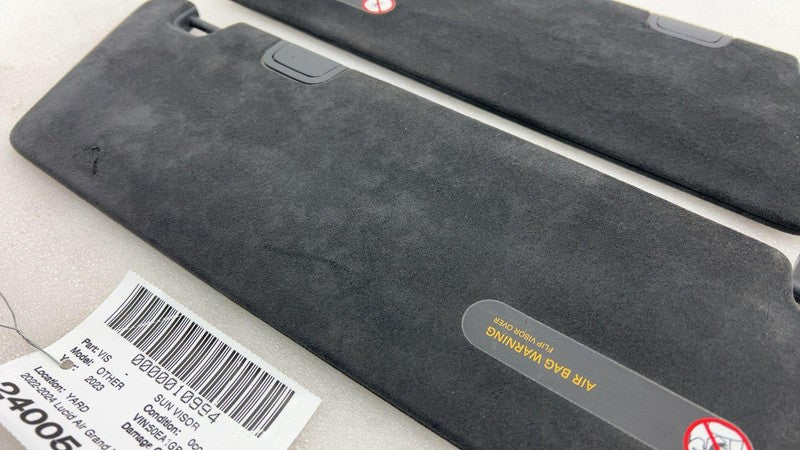 ⭕ 22-24 Lucid Air Grand Touring PAIR Left & Right Sunvisor Alcantara Sun Visor