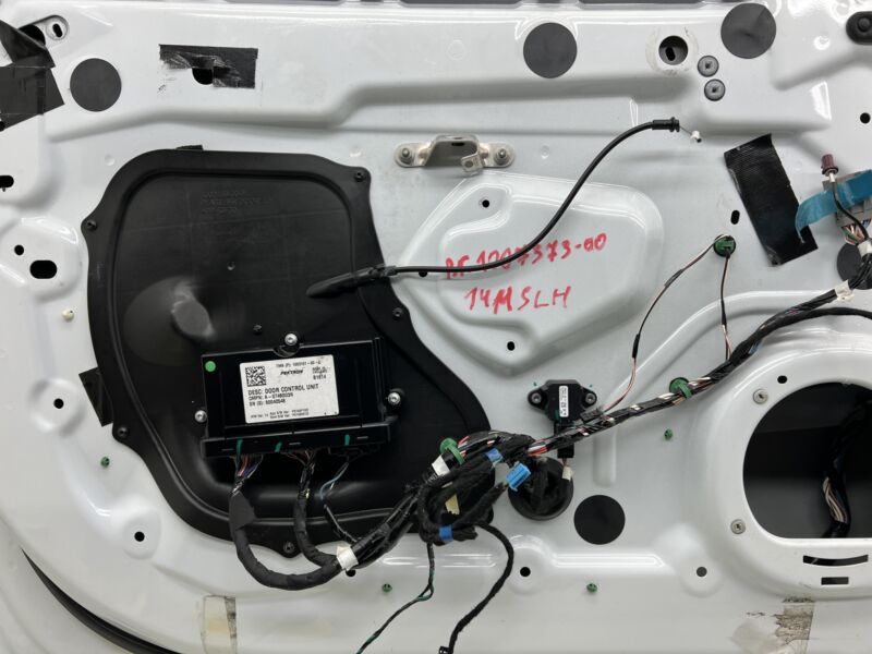 2012-2015 Tesla Model S Front Driver Side Door Shell Panel Left Used White PBCW