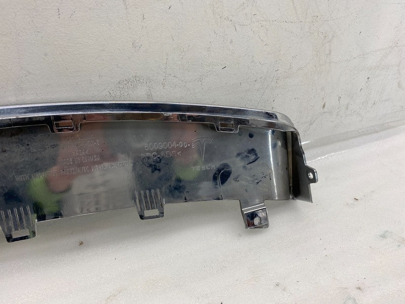 6009004 00 B ⭕12-15 Tesla Model S Rear Bumper Lower Trim Applique Chrome Molding 6009004-00-B