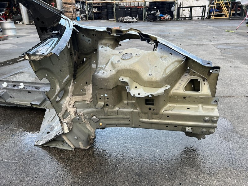 2017-2023 Tesla Model 3 Front Left Apron Frame Rail Structural Cut Black - PBSB