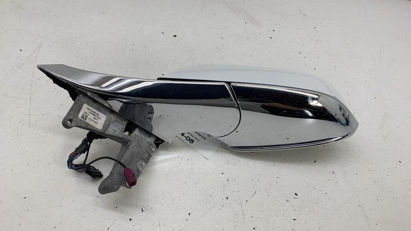 ⭕ 2012-2015 Tesla Model S Exterior Rear View Door Mirror Left White 60