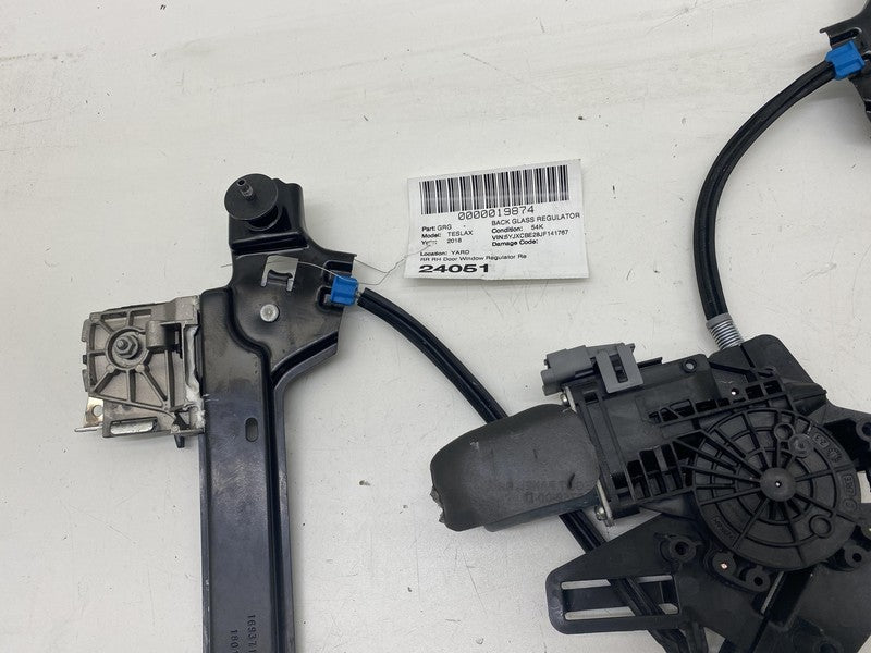 102882199E ⭕ 2016-2020 Tesla Model X Rear Right Door Window Regulator & Motor 1028821-99-E
