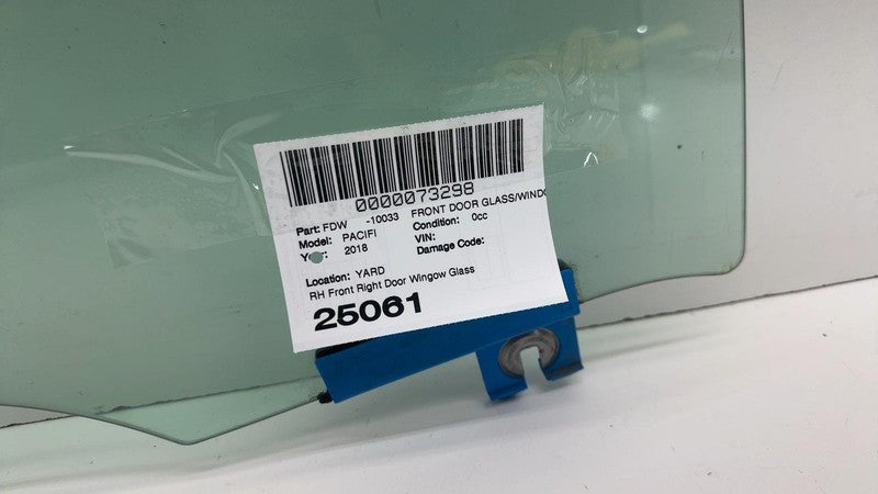 E1 43R-001565 ⭕ 2017-2024 Chrysler Pacifica Front Passenger Side Door Window Glass Right Assy