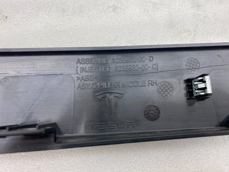 1035982 00 D ⭕ 2016-2020 Tesla Model X Rear Right C-Pillar Mid Trim Cover Panel 1035982-00-D