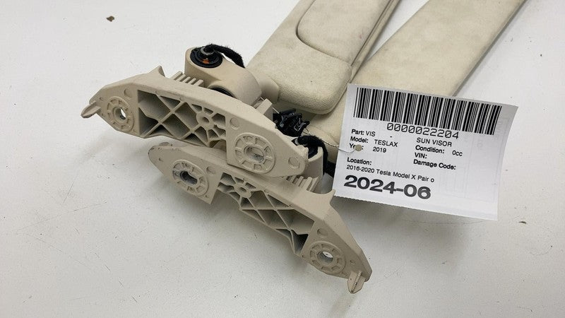 ⭕ 2016-2020 Tesla Model X PAIR Front Left & Right Windshield Sunvisor Sun Visor