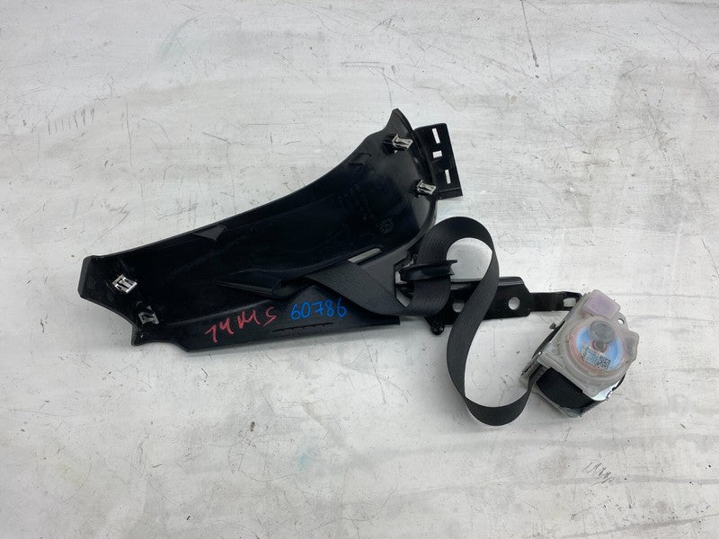 ⭕ 12-20 Model S Passenger C-Pillar Mid Trim Cover & Seat Belt Right 10