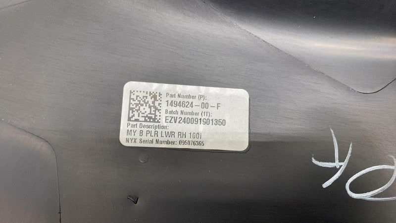 ⭕ 2020-2024 Tesla Model Y Right B-Pillar Lower Trim Cover Panel OEM 14