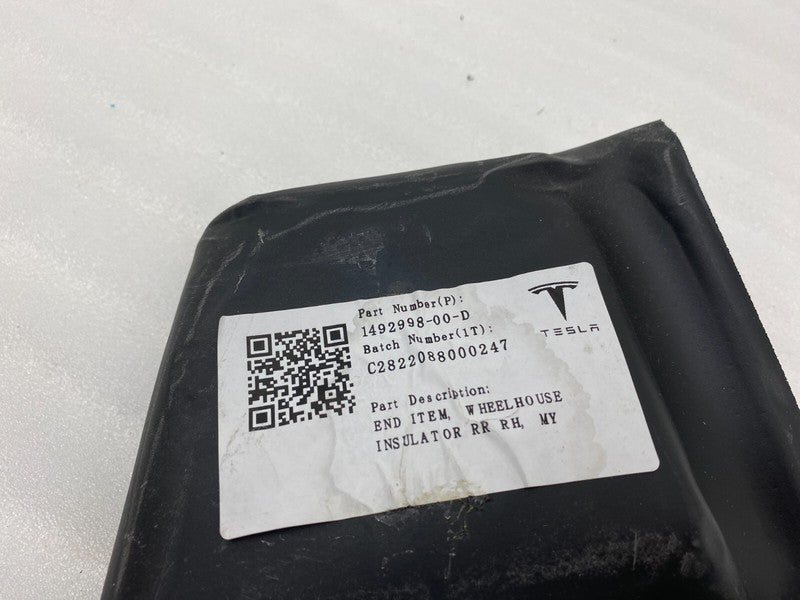 149299800D ⭕ 20-24 Tesla Model Y Rear Side Wheelhouse Absorber Insulator Right 1492998-00-D