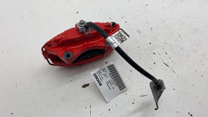 ⭕ 2016-2020 Tesla Model X Rear Caliper w/ Brake Hose Line Left Red 102