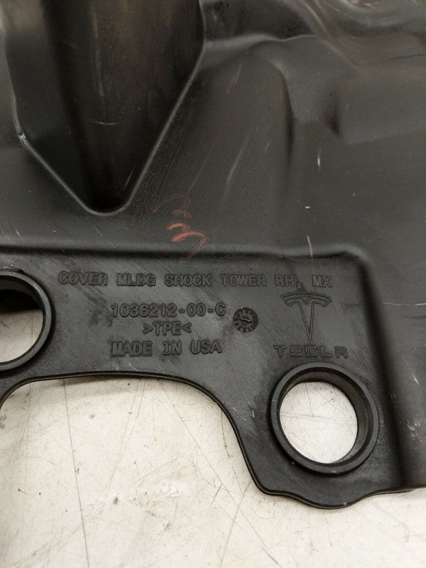 1036212-00-C ⭕ 16-20 Model X MX Front Right Side Shock Strut Tower Cover Molding 1036212-00-C