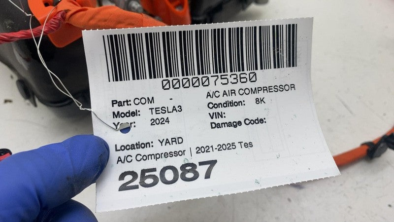 150797105D ⭕24-25 Model 3 Air Conditioning Compressor Pump w/ Wire Harness 1501256-00-M