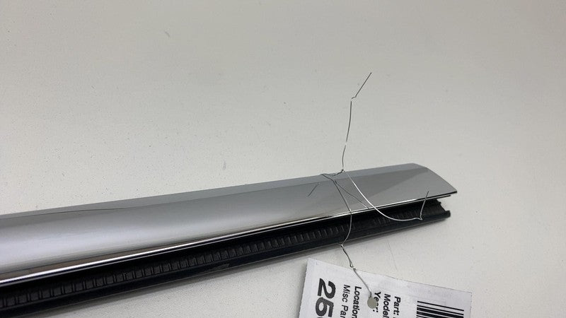 2012-2020 Tesla Model S Rear Driver Door Window Outer Belt Molding Chrome Left