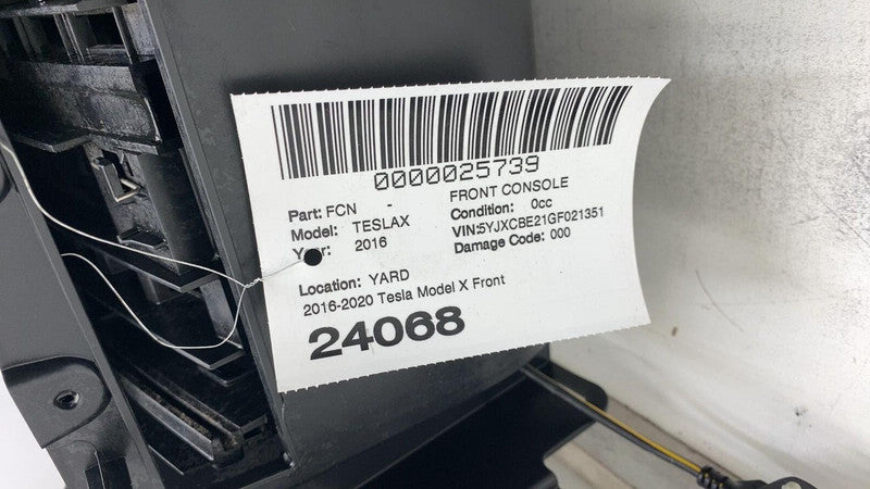 ⭕ 2016-2020 Tesla Model X Front Center Console w/ Armrest Cupholder As