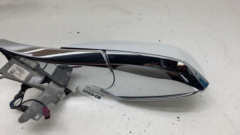 6005864-00-E 2012-2015 Tesla Model S Driver Side Exterior Rear View Door Mirror Left LH White