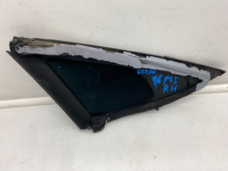 E6 43R-008010 2016-2021 Tesla Model S MS Rear Passenger Side Quarter Window Glass Right RH OEM