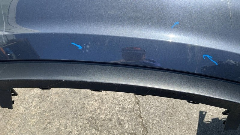 ⭕ 2023 Tesla Model 3 M3 Rear Bumper Cover Assy (No Park Sensor) Gray -