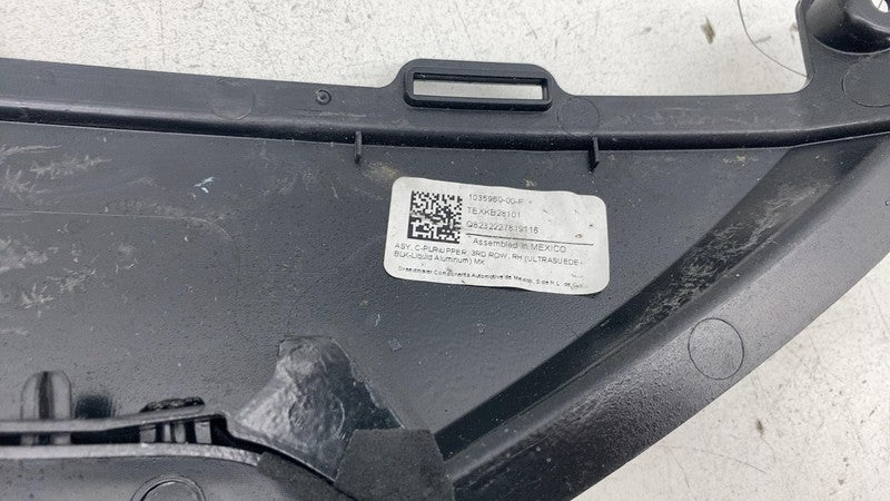 103596000F ⭕ 21-24 Model X Rear 3rd Row Right Interior C-Pillar Trim Assembly 1035960-00-F