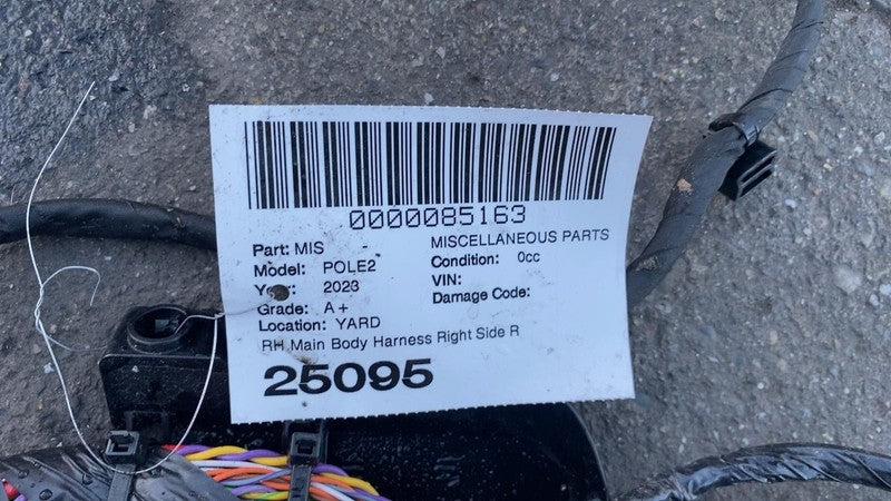 32212337 ⭕ 2021-2023 Polestar 2 Right Main Body Floor Wiring Harness Cable Wire 32212337