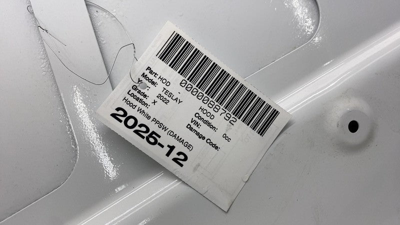⭕ 2020-2024 Tesla Model Y Front Bonnet Hood Shell Panel White - PPSW (