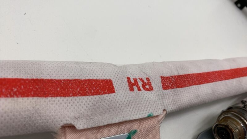 100526200B 2012-2020 Tesla Model S Passenger Side Roof Curtain Safety Airbag Right Assembly