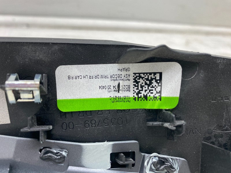 1035788 21 C ⭕ 2016-2020 Tesla Model X MX Front Driver Side Door Decor Trim Left 1035788-21-C