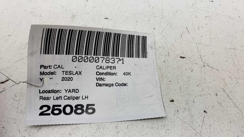 ⭕ 16-20 Model X Rear Passenger Caliper Red w/ Brake Hose Line Right 10