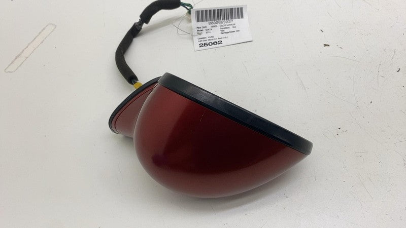 ⭕2006-2015 Mazda MX-5 Miata Front Driver Side Door Rear View Mirror Left Red 41G