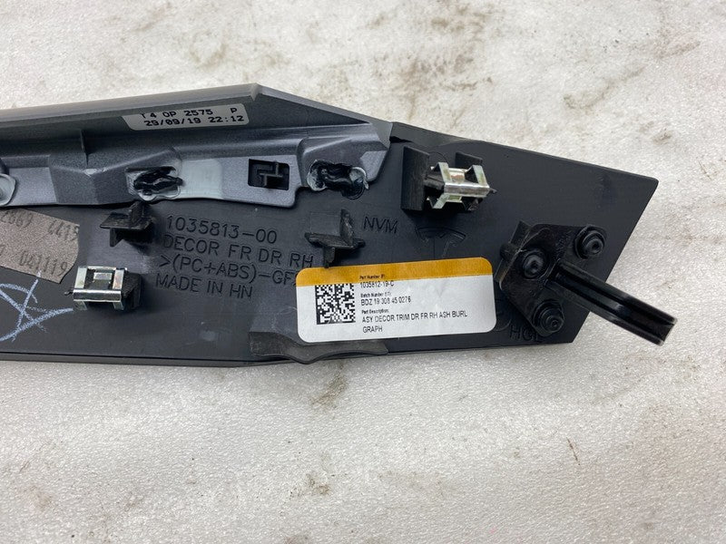 103608119B ⭕ 16-20 Model X SET of Front & Rear Left & Right Door Molding Trim 1035788-19-C