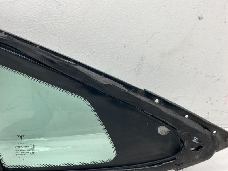 2012-2020 Tesla Model S Rear Passenger Side Quarter Fixed Glass Right Assembly