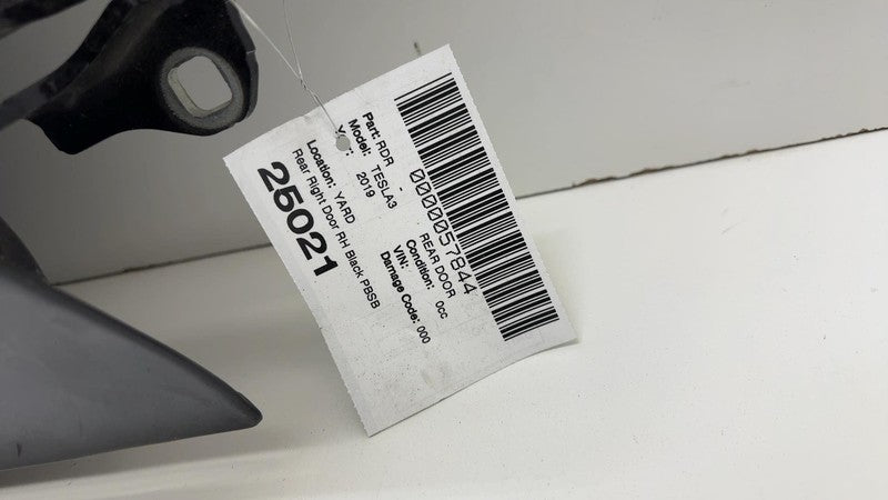 ⭕ 2017-2020 Tesla Model 3 Rear Passenger Side Door Shell Panel Right Black PBSB