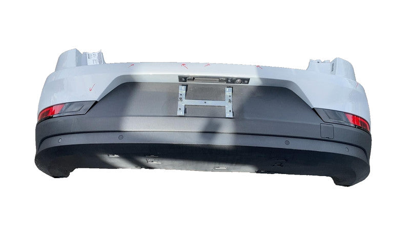 ⭕2021-2023 Polestar 2 Rear Bumper Cover Assy w/ Park Sensor & Valance Silver 729