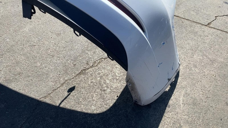 ⭕ 2017-2022 Tesla Model 3 M3 Rear Bumper Fascia Cover w/ Sensor Holes White PPSW