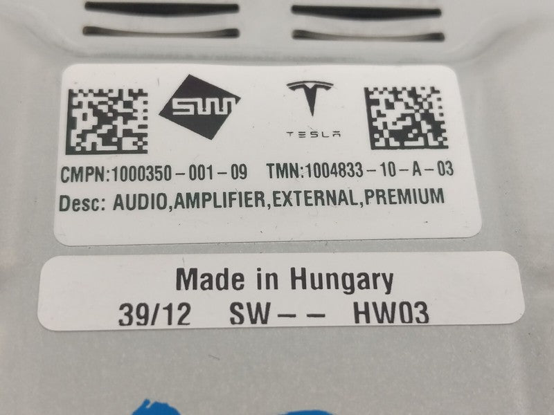 ⭕ 12-20 Tesla Model S MS External AMP Audio Sound System Amplifier 100