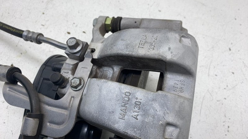 ⭕ 2017-2025 Tesla Model 3 Rear Left Caliper w/ Brake Line Hose BASE 10