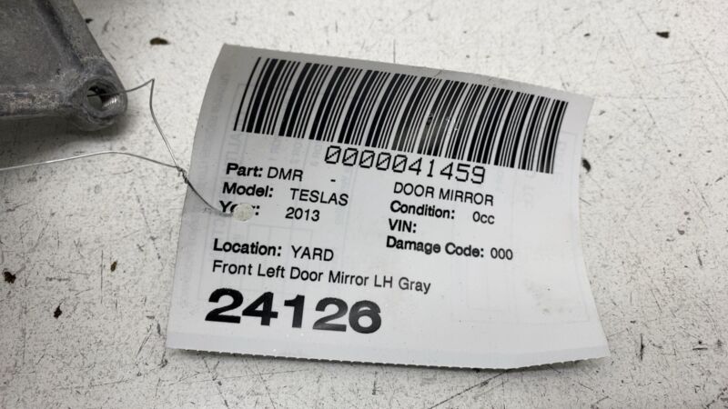 2012-2015 Tesla Model S Front Left Exterior Rear View Door Mirror LH Gray - PMTG