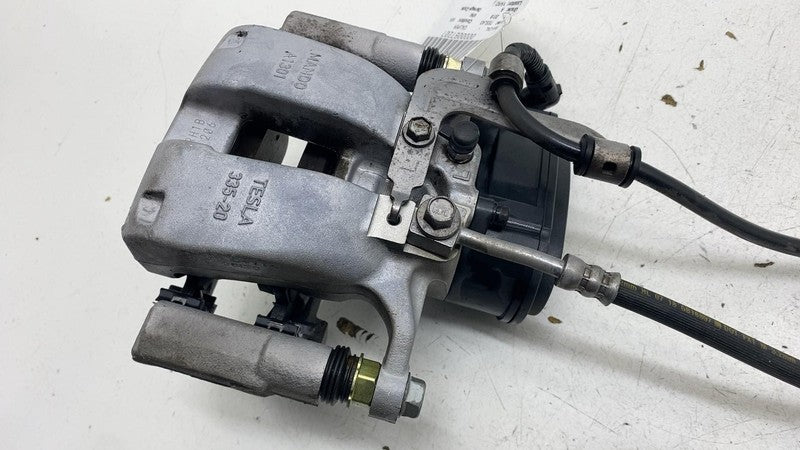 ⭕ 17-25 Tesla Model 3 M3 Rear Left Caliper w/ Brake Hose Line BASE 104