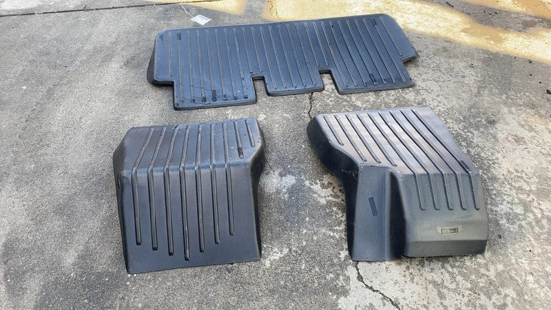 2021-2024 Tesla Model S SET of Front & Rear Floor Carpet Mat Liner Cover Black